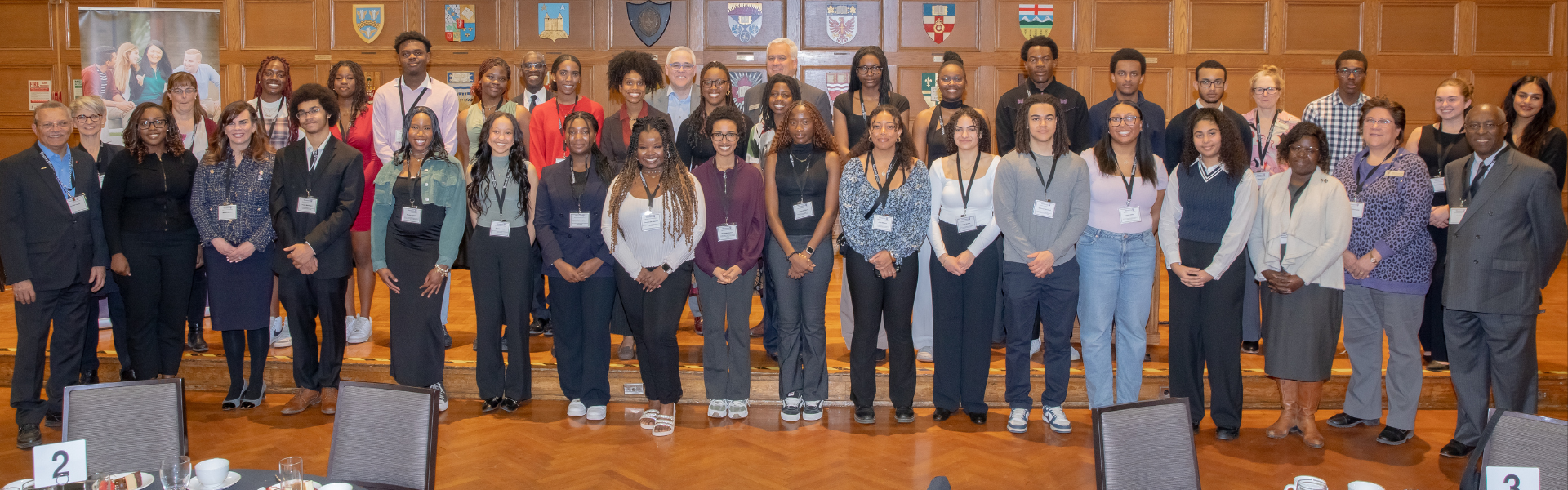 A photo of Black scholarship recipients in February 2025